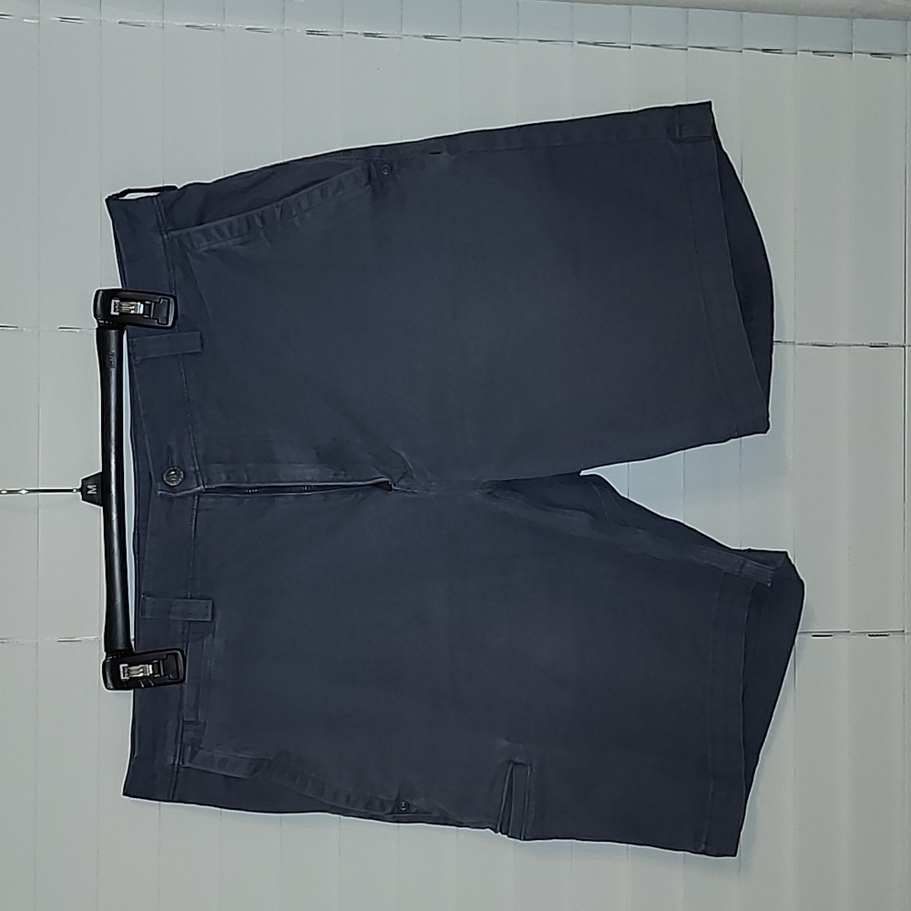 Gray Blue Duluth Trading Company Relaxed Fit Flex Ballroom Khaki shorts